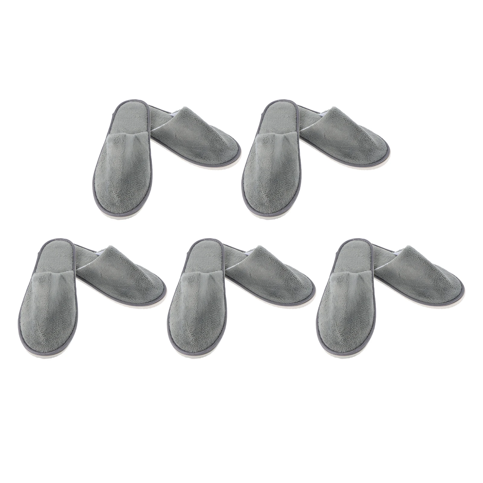 5 Pairs Thickened Slippers Coral Fleece Non Slip Lightweight Portable Hotel Spa Bathroom Grey Living Room Disposable Universal
5 Pairs Thickened Slippers Coral Fleece Non Slip Lightweight Portable Hotel Spa Bathroom Grey Living Room Disposable Universal