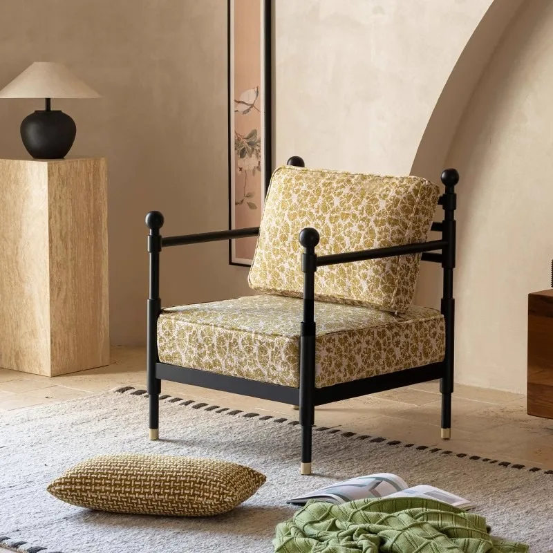 French retro single sofa chair designer small apartment living room balcony leisure chair bedroom lazy sofa chair
French retro single sofa chair designer small apartment living room balcony leisure chair bedroom lazy sofa chair