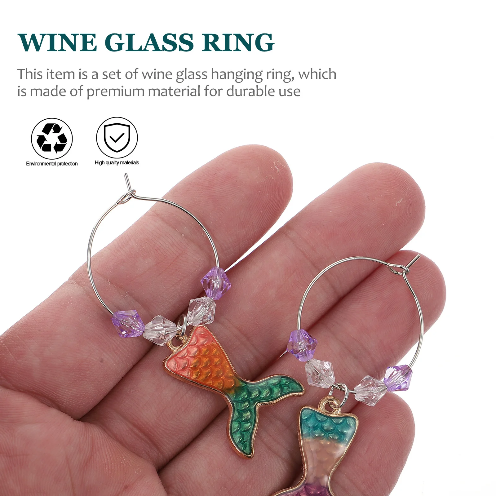 6Pcs Wine Glass Ring Lightweight Party Drink Markers Tags Glass Charms Identify Label Rings Wine Cup Charms 
6Pcs Wine Glass Ring Lightweight Party Drink Markers Tags Glass Charms Identify Label Rings Wine Cup Charms