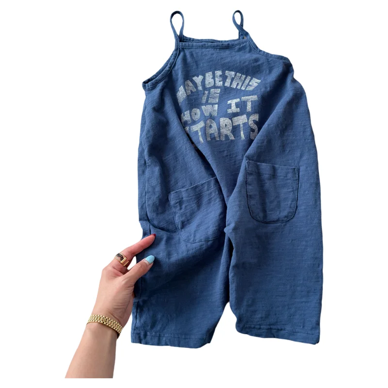 Summer New Children Loose Overalls Cotton Girls Letter Print Sling Jumpsuit Kids Fashion Casual Pants Toddler Clothes
Summer New Children Loose Overalls Cotton Girls Letter Print Sling Jumpsuit Kids Fashion Casual Pants Toddler Clothes