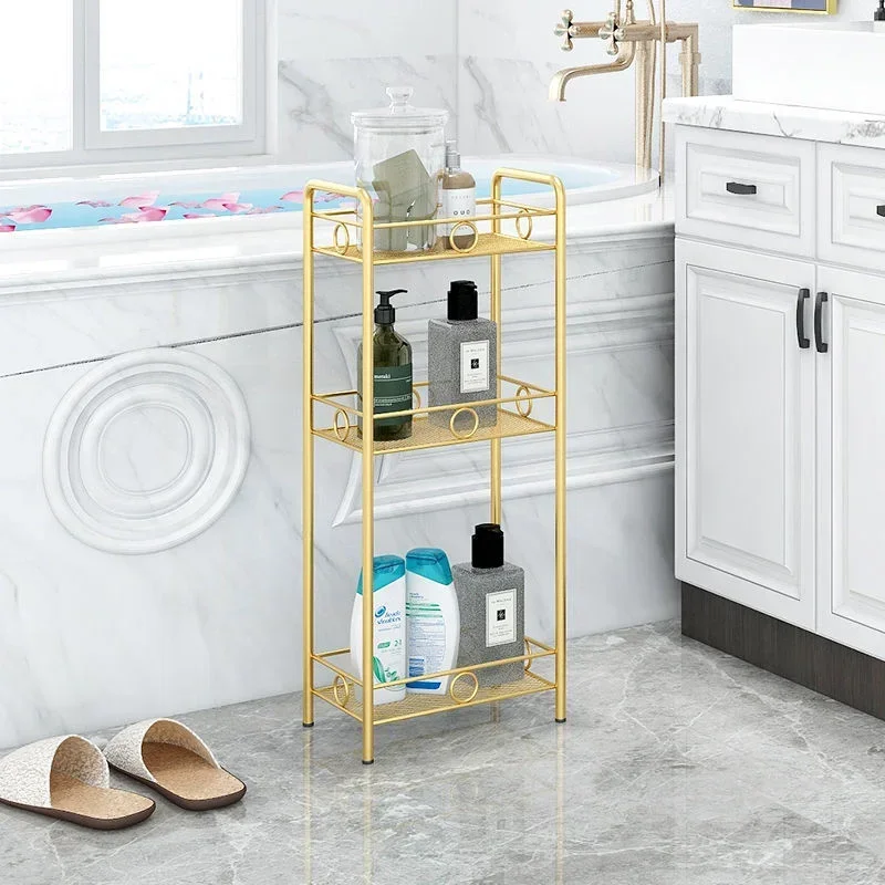 Nordic Golden Shelf Special for Bathroom 3-layer Metal Storage Rack Waterproof Kitchen Coffee Table
Nordic Golden Shelf Special for Bathroom 3-layer Metal Storage Rack Waterproof Kitchen Coffee Table