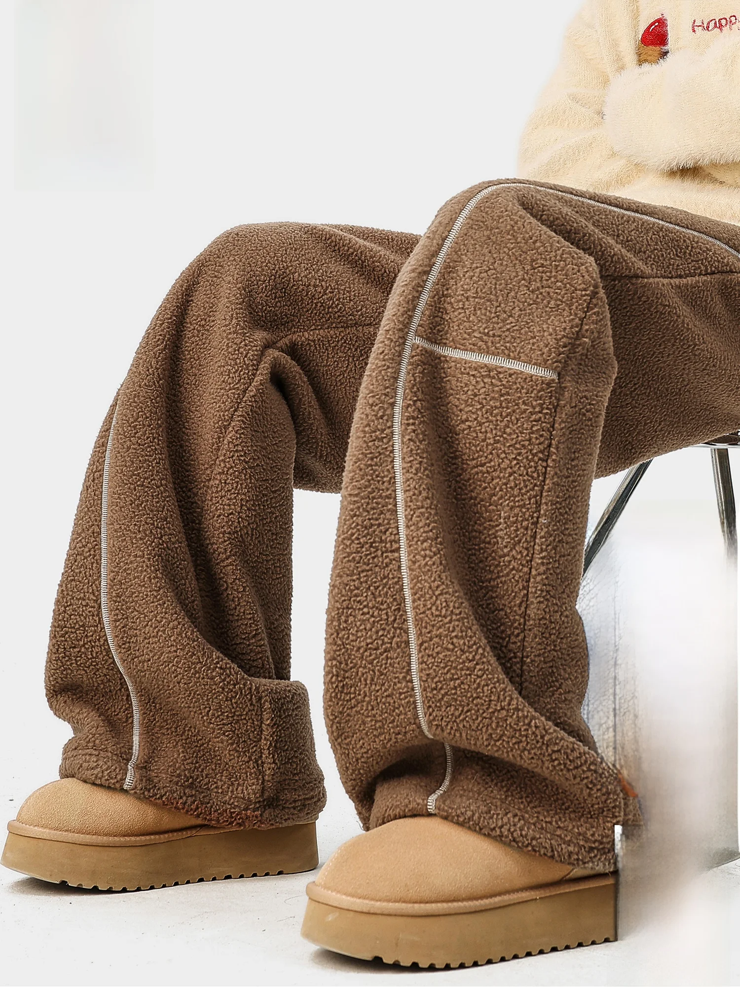 PaulFrank Retro Color Blo Casual Pants Men's Spring Lamb Velvet Wide Leg Pants Straight Tube ket mid Waist Trousers
PaulFrank Retro Color Blo Casual Pants Men's Spring Lamb Velvet Wide Leg Pants Straight Tube ket mid Waist Trousers