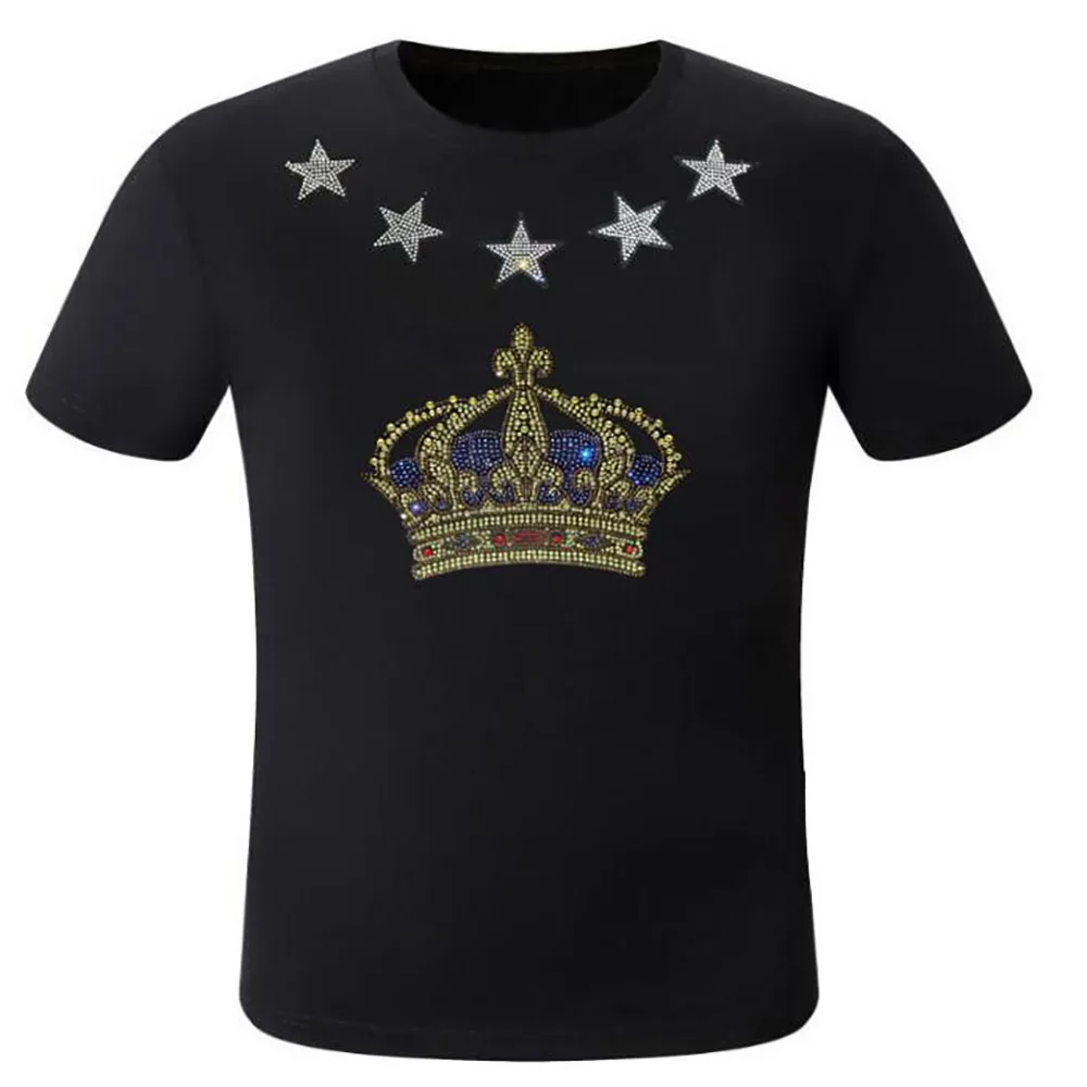Hot Sale pullover tees Casual Clothes Plus Size 4xl Customization For Customers T-shirt Men Fashion Rhinestones Short Sleeve
Hot Sale pullover tees Casual Clothes Plus Size 4xl Customization For Customers T-shirt Men Fashion Rhinestones Short Sleeve