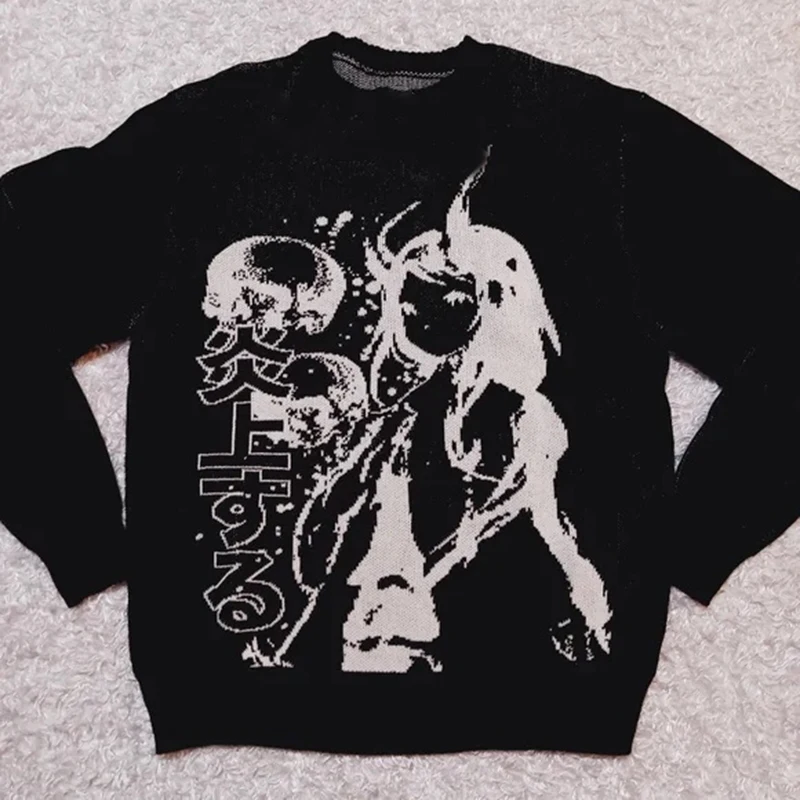 Men's coats Warm Quality Knit Sweater Women's Pullover Anime Graphic Hip Hop Vintage Top Gothic Y2K Winter fashion Clothing
Men's coats Warm Quality Knit Sweater Women's Pullover Anime Graphic Hip Hop Vintage Top Gothic Y2K Winter fashion Clothing