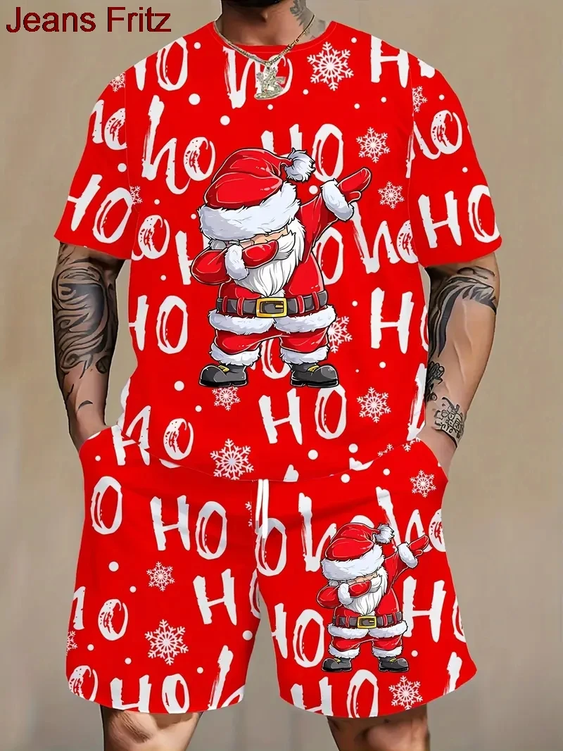 Рождественский спортивный костюм Санта-Клаус с 3D принтом, мужские и женские костюмы с круглым вырезом, футболка с короткими рукавами, шорты, комплекты спортивной одежды, мужская одежда из 2 предметов
Рождественский спортивный костюм Санта-Клаус с 3D принтом, мужские и женские костюмы с круглым вырезом, футболка с короткими рукавами, шорты, комплекты спортивной одежды, мужская одежда из 2 предметов