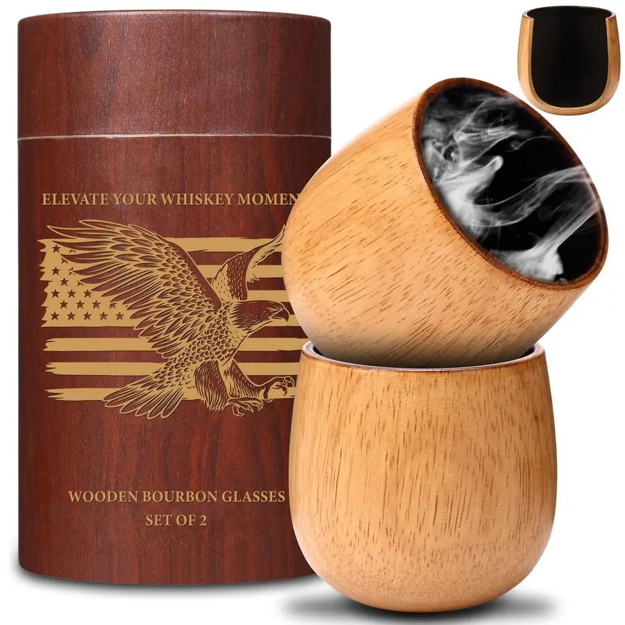 Стакан для виски Charred, стакан для виски ручной работы из дуба премиум-класса, небьющийся старомодный стакан, уникальный деревянный бурбон для питья G
Стакан для виски Charred, стакан для виски ручной работы из дуба премиум-класса, небьющийся старомодный стакан, уникальный деревянный бурбон для питья G