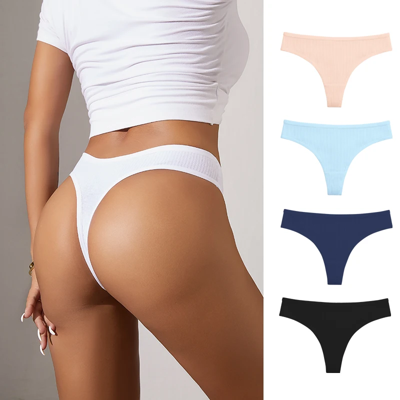3 Pieces/Set Cotton Thongs Women Sexy Panties Solid Stripe Lingerie Low-Rise Hot Thong Bikini T-Back Female Underwear G-String
3 Pieces/Set Cotton Thongs Women Sexy Panties Solid Stripe Lingerie Low-Rise Hot Thong Bikini T-Back Female Underwear G-String