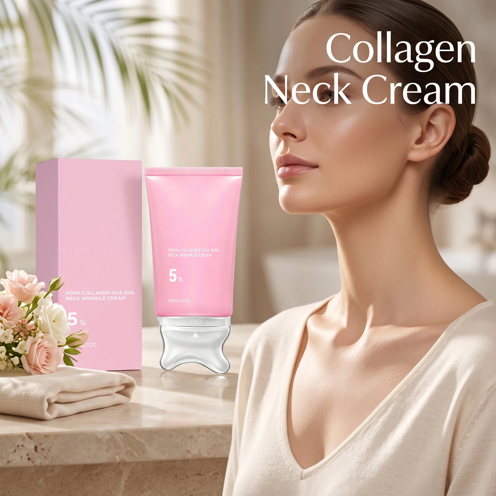 5% PDRN Collagen Neck Cream Firming Lifting Smoothing Neck Fine Lines Hydrating Restores Elasticity Improve Dryness Skin Care
5% PDRN Collagen Neck Cream Firming Lifting Smoothing Neck Fine Lines Hydrating Restores Elasticity Improve Dryness Skin Care