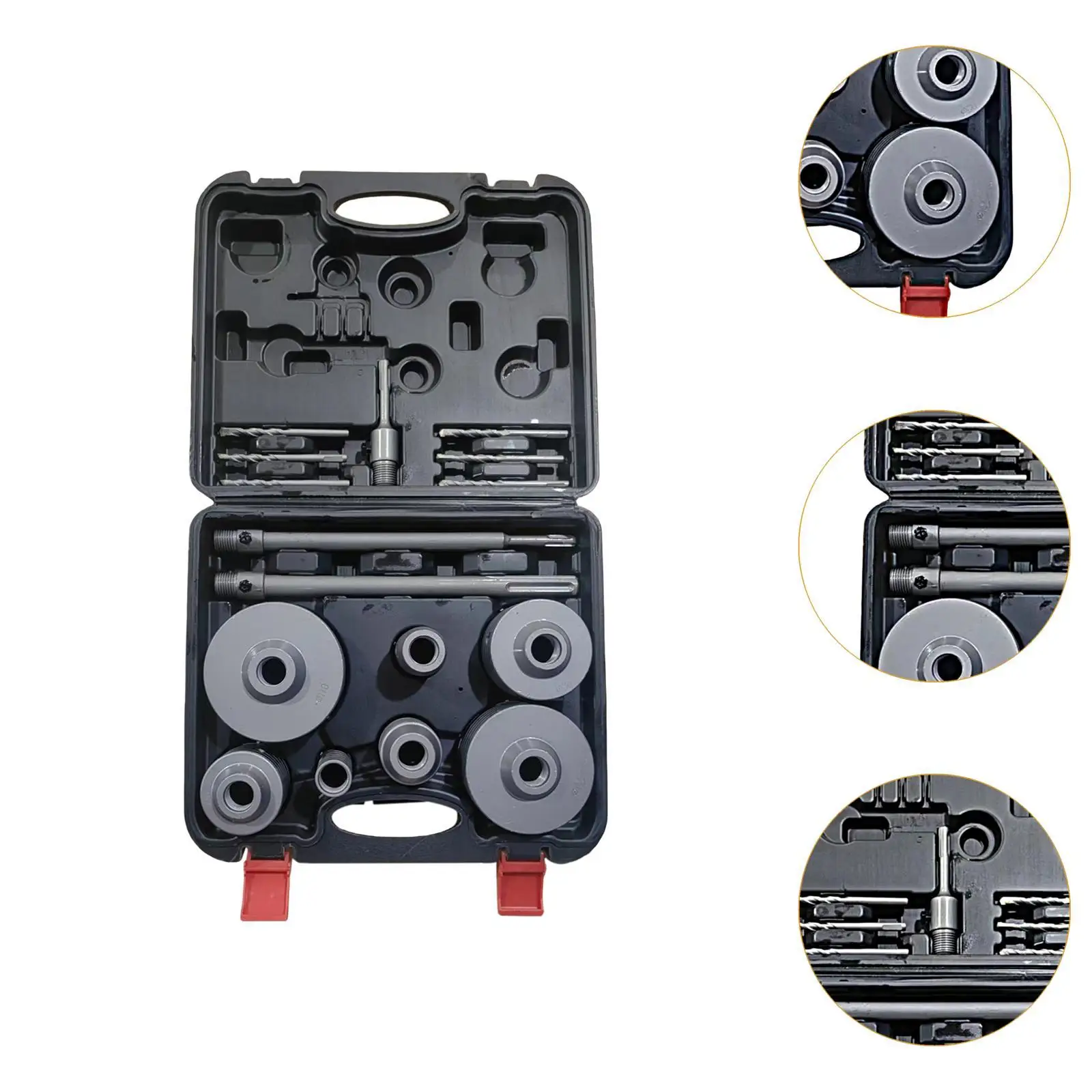 16Pcs Drill Hole Cutter Set Carbide for Air Conditioning Versatile with Carrying
16Pcs Drill Hole Cutter Set Carbide for Air Conditioning Versatile with Carrying