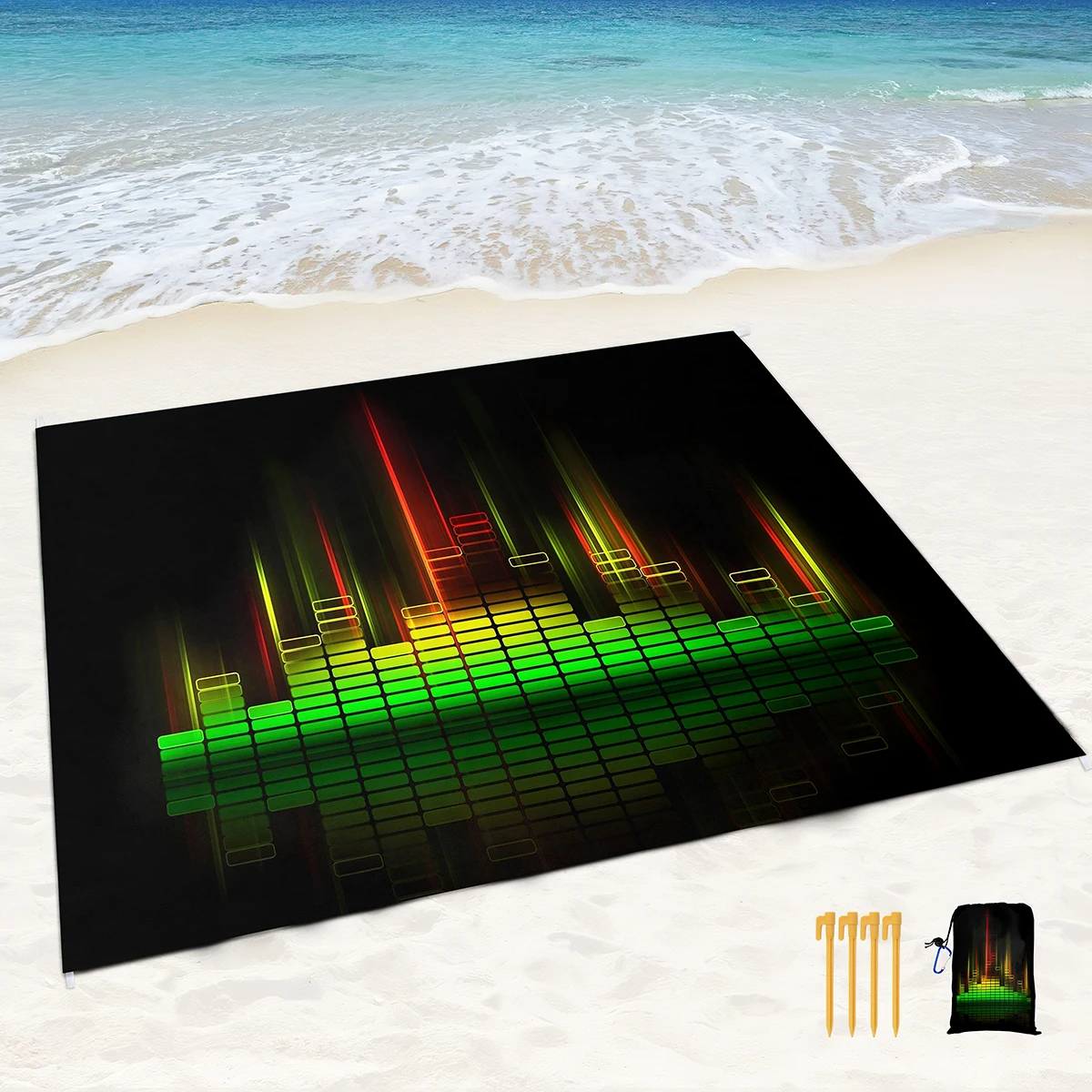 Beach Blanket Sandproof,Big Waterproof Creative Music Pattern Beach Mat Quick Drying,Durable Picnic Blanket for Travel Camping
Beach Blanket Sandproof,Big Waterproof Creative Music Pattern Beach Mat Quick Drying,Durable Picnic Blanket for Travel Camping