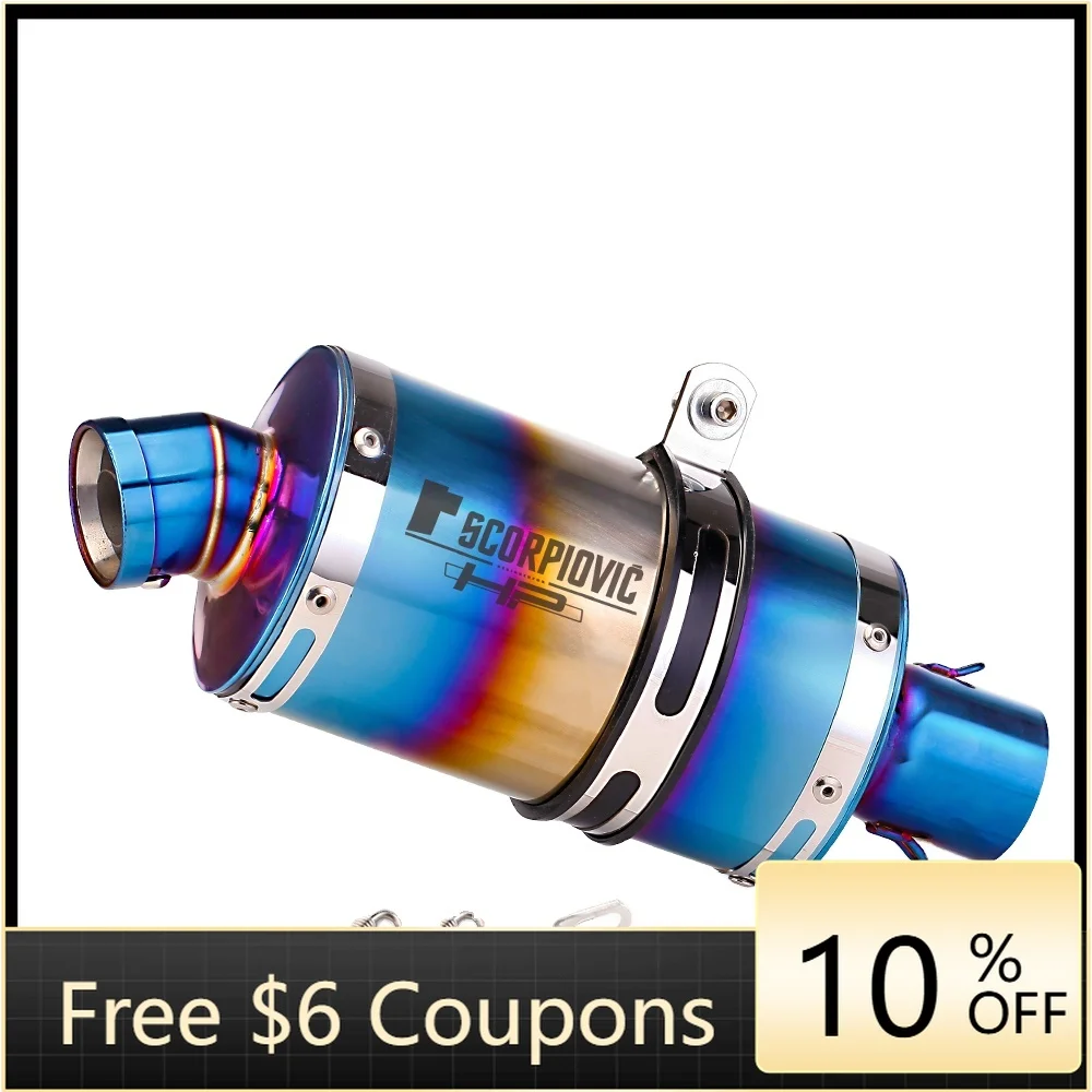 STLF High Quality 340mm Universal Stainless Steel Motorcycle Muffler Exhaust Pipe Modified for 36-51mm New Condition
STLF High Quality 340mm Universal Stainless Steel Motorcycle Muffler Exhaust Pipe Modified for 36-51mm New Condition