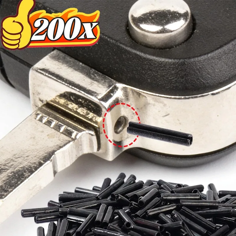 200 шт., автомобильный пульт дистанционного управления, лезвие для фиксации рулонного штифта, разделенные штифты, сменный комплект для Ford Peugeot, аксессуары для ремонта ключа, сталь
200 шт., автомобильный пульт дистанционного управления, лезвие для фиксации рулонного штифта, разделенные штифты, сменный комплект для Ford Peugeot, аксессуары для ремонта ключа, сталь