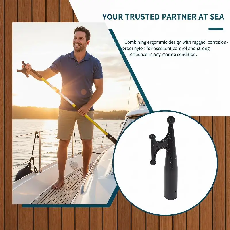 Nylon Marine Boat Hook Yacht Lifeboat Pickaxe Dock Mooring Push-Off Hook Hardware for Yachts Reinforced Nylon Boat Hook Pole End
Nylon Marine Boat Hook Yacht Lifeboat Pickaxe Dock Mooring Push-Off Hook Hardware for Yachts Reinforced Nylon Boat Hook Pole End