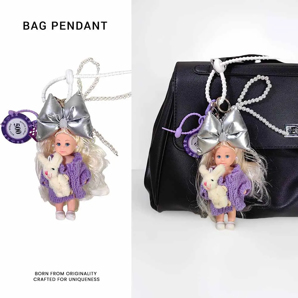 11.5cm Cute Girl Princess Doll Keychain Pendant Pretty Bow Headdress Fashion Clothes 1/12 BJD Doll Backpack Decoration
11.5cm Cute Girl Princess Doll Keychain Pendant Pretty Bow Headdress Fashion Clothes 1/12 BJD Doll Backpack Decoration