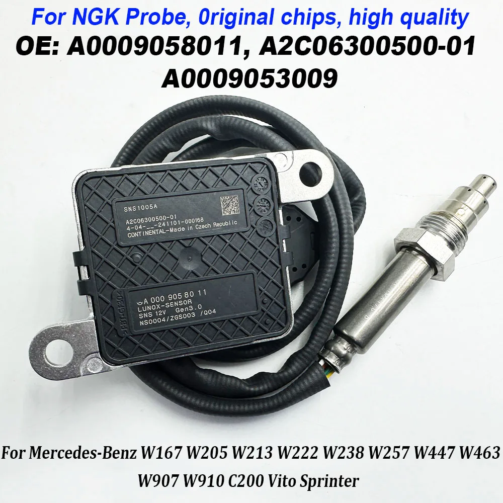 A0009058011 NOX Sensor High Quality Chip A2C06300500-01 A0009053009 For NGK Probe For Benz W205 W213 W222 W238 W257 W447 W463
A0009058011 NOX Sensor High Quality Chip A2C06300500-01 A0009053009 For NGK Probe For Benz W205 W213 W222 W238 W257 W447 W463