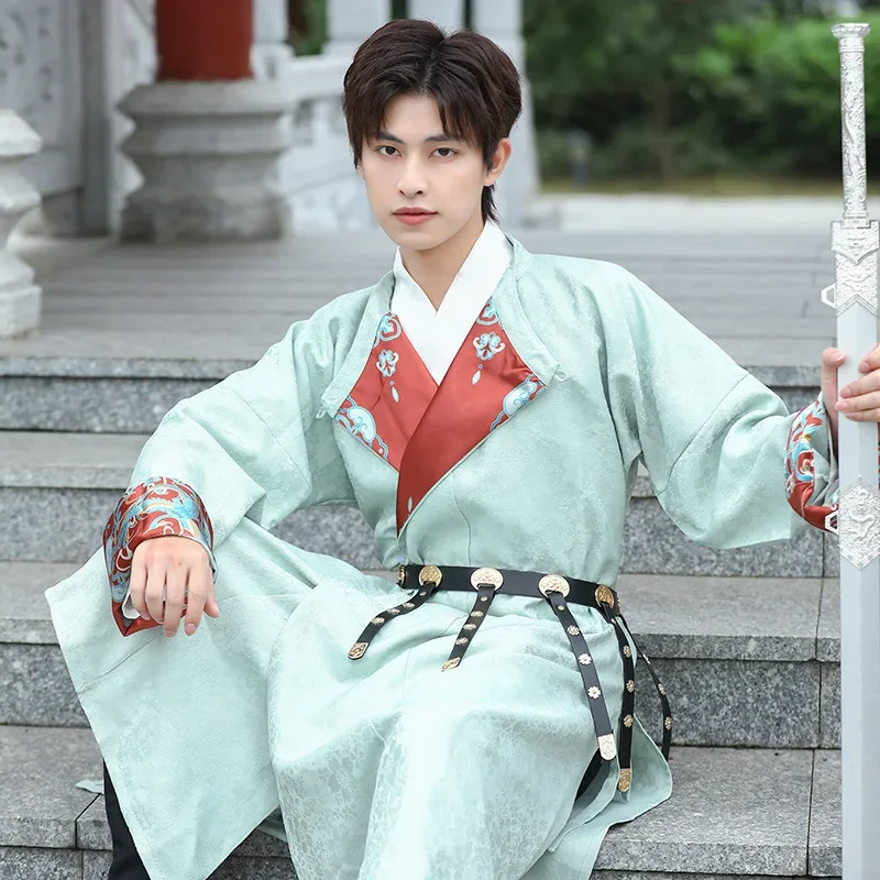 Китайский оригинальный мужской костюм ханьфу, древнее традиционное платье династии Хань, фехтовальщик, карнавальный костюм на Хэллоуин, мужские танцевальные костюмы ханьфу
Китайский оригинальный мужской костюм ханьфу, древнее традиционное платье династии Хань, фехтовальщик, карнавальный костюм на Хэллоуин, мужские танцевальные костюмы ханьфу