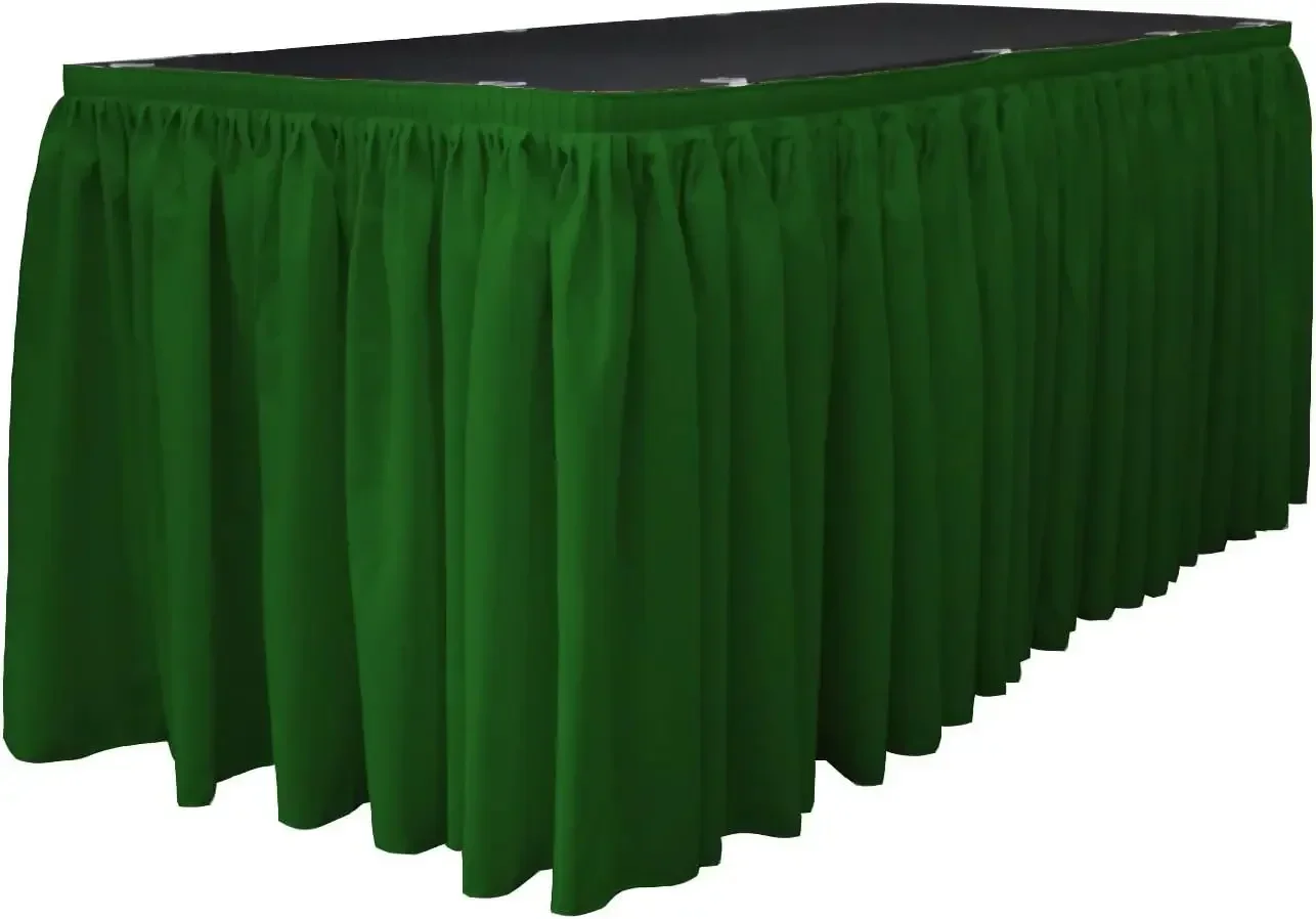 LA Linen Polyester Poplin Table Skirt for Rectangle Tables, Pleat Fabric for Wedding Banquet Trade Show, 30-Foot by 29-Inch Long
LA Linen Polyester Poplin Table Skirt for Rectangle Tables, Pleat Fabric for Wedding Banquet Trade Show, 30-Foot by 29-Inch Long