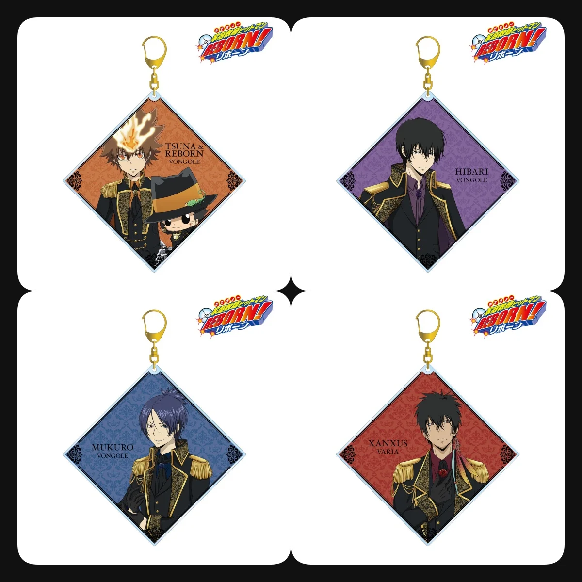 Anime HITMAN REBORN Decoration Originality Figure bag keyring Acrylic keyring Plate Wholesale Products Jewelry Fans Gift
Anime HITMAN REBORN Decoration Originality Figure bag keyring Acrylic keyring Plate Wholesale Products Jewelry Fans Gift