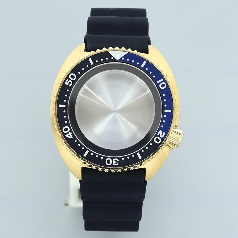 Gold 45mm 009 Watche Case Rubber Bracelet Sapphire For Tuna Turtle Seiko NH35 NH36 NH38 Movement 28.5mm Dial Black chapter Ring
Gold 45mm 009 Watche Case Rubber Bracelet Sapphire For Tuna Turtle Seiko NH35 NH36 NH38 Movement 28.5mm Dial Black chapter Ring