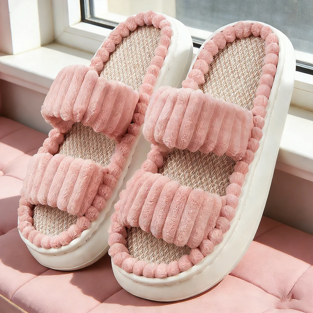 Slippers for Women Furry Platform Soft Non slip Memory Foam House Indoor Shoes
Slippers for Women Furry Platform Soft Non slip Memory Foam House Indoor Shoes