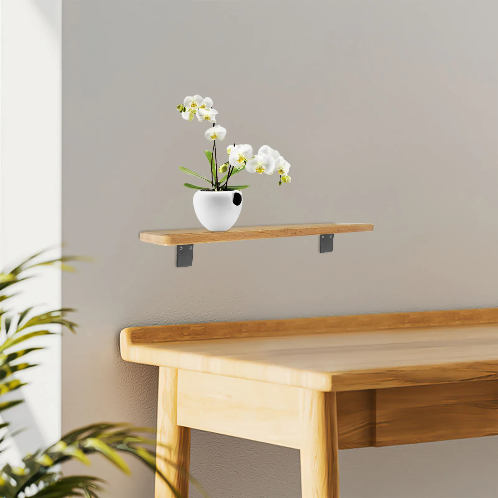 4Pcs L-Shaped Invisible Triangular Wall Brackets Heavy Duty Thickened Widened Black Floating Shelf Support for Living Room
4Pcs L-Shaped Invisible Triangular Wall Brackets Heavy Duty Thickened Widened Black Floating Shelf Support for Living Room