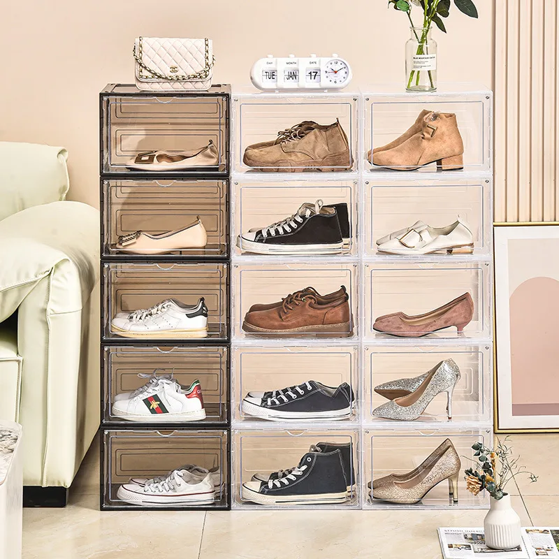 Transparent shoe box household storage acrylic thick storage box large magnetic suction dustproof AJ shoe storage cabinet
Transparent shoe box household storage acrylic thick storage box large magnetic suction dustproof AJ shoe storage cabinet