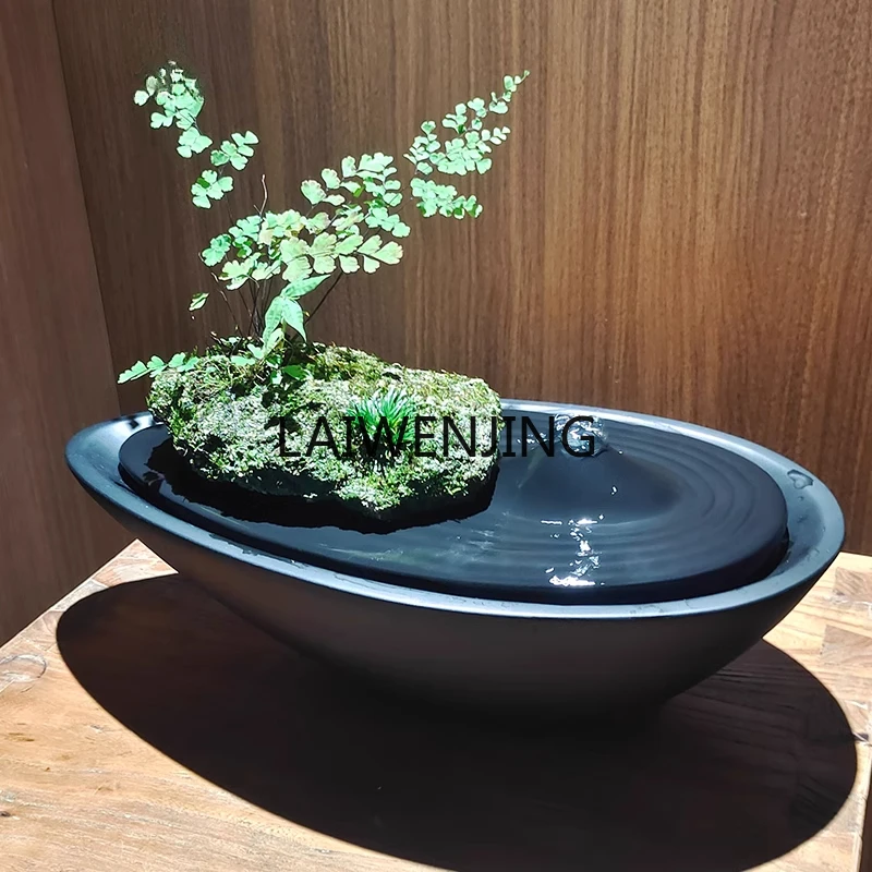 SGF water bowl cornucopia zen fountain mountain view ornament simple decoration
SGF water bowl cornucopia zen fountain mountain view ornament simple decoration