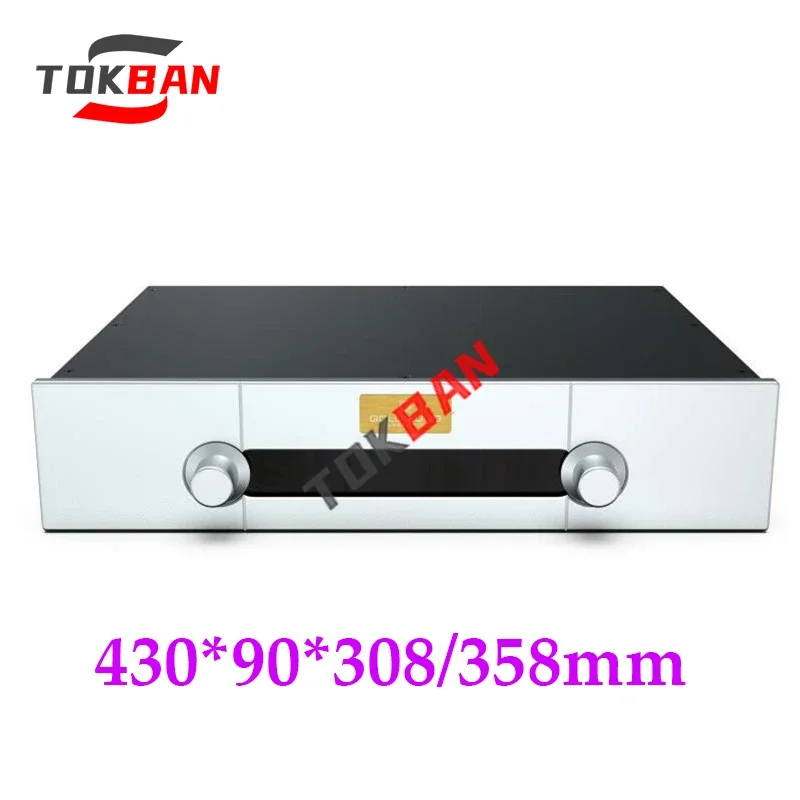 Tokban 430*90*308/358mm Goldmund Power Amplifier Chassis Enclosure HIFI Preamplifier DIy Amplifier Audio Decoder Case Shell
Tokban 430*90*308/358mm Goldmund Power Amplifier Chassis Enclosure HIFI Preamplifier DIy Amplifier Audio Decoder Case Shell