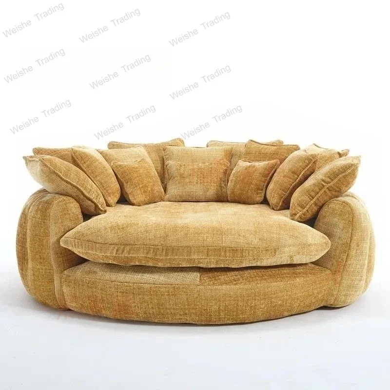 Italian round fabric single lazy sofa chair creative designer light luxury removable and washable living room bedroom leisure
Italian round fabric single lazy sofa chair creative designer light luxury removable and washable living room bedroom leisure