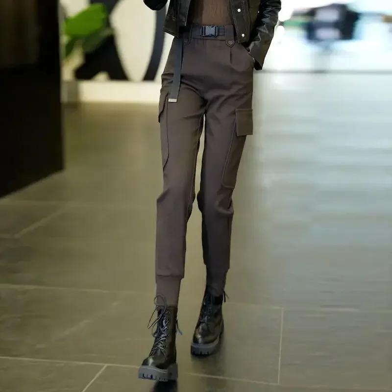 Женские брюки-карго-карандаш, осень-зима, оригинальные брюки в стиле Харадзюку, шикарные и элегантные классические эластичные эстетические женские брюки G
Женские брюки-карго-карандаш, осень-зима, оригинальные брюки в стиле Харадзюку, шикарные и элегантные классические эластичные эстетические женские брюки G