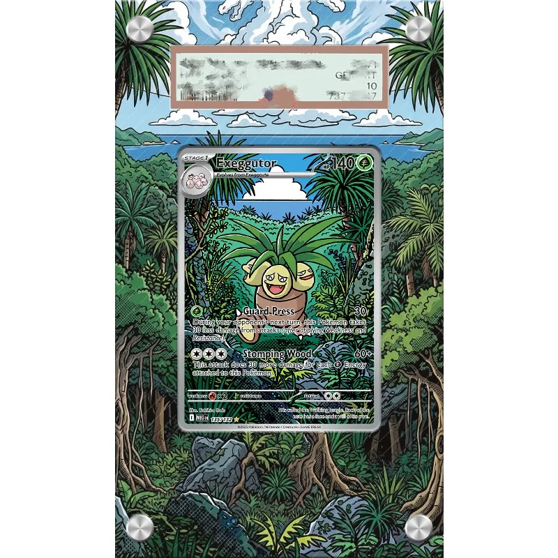 Art Display for Pokemon Exeggutor Card PTCG Keychain Anime Game Collectibles Anime Merchandise Acrylic Protective Case Toys Gift
Art Display for Pokemon Exeggutor Card PTCG Keychain Anime Game Collectibles Anime Merchandise Acrylic Protective Case Toys Gift