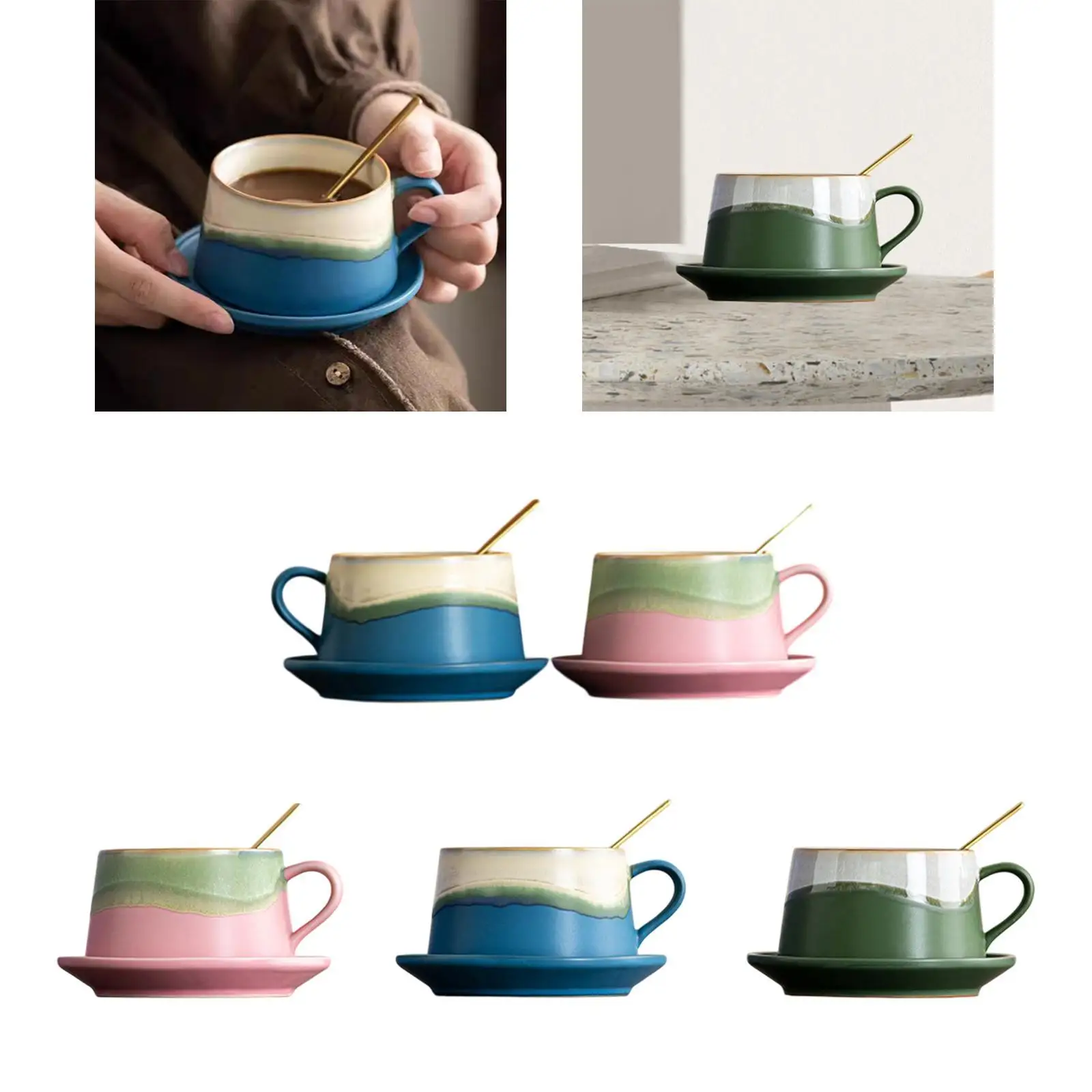 Coffee Mug Pottery Mug Hold Hot or Cold Drinks 280ml Reusable Coffee Cup Milk Mug for Home Dining Kitchen Birthday Gifts
Coffee Mug Pottery Mug Hold Hot or Cold Drinks 280ml Reusable Coffee Cup Milk Mug for Home Dining Kitchen Birthday Gifts