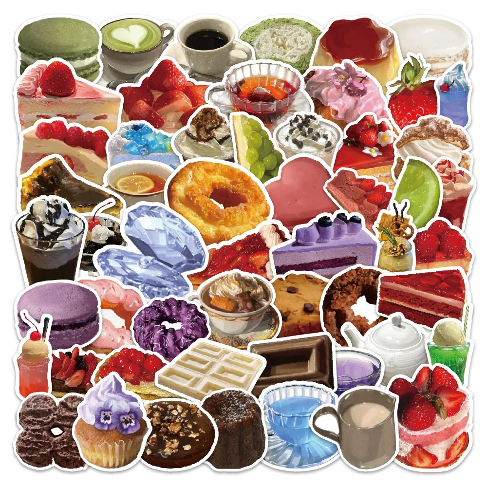 10/60PCS Delicious Dessert Stickers Dessert Bread Jelly Graffiti DIY Decoration Toy Suitcase Laptop Phone Guitar Car Bike Decals
10/60PCS Delicious Dessert Stickers Dessert Bread Jelly Graffiti DIY Decoration Toy Suitcase Laptop Phone Guitar Car Bike Decals