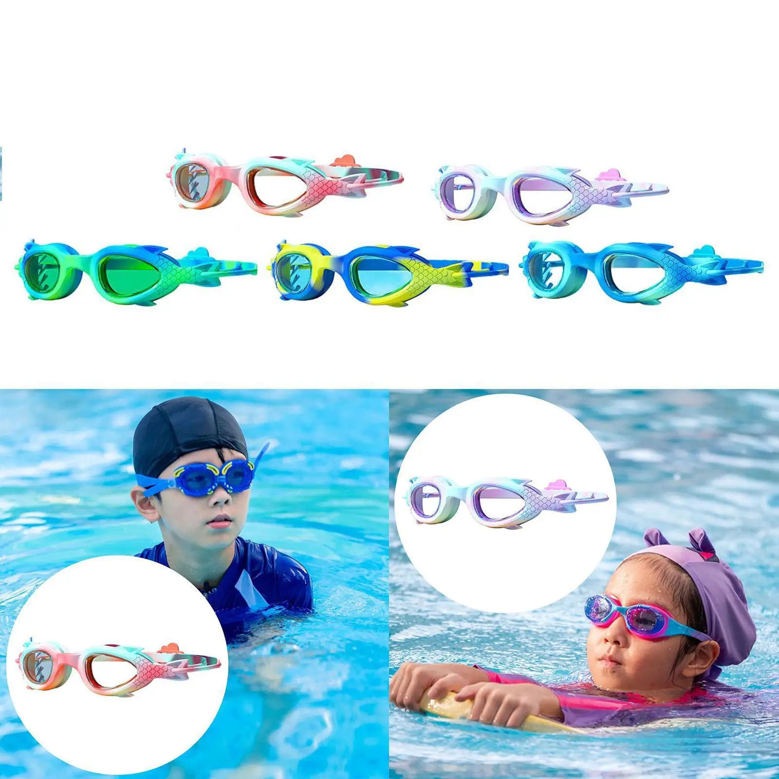 Kids Swimming Goggles Mermaid Swim Goggles for Age 3-12 Children Boys Girl Swimming Goggles with Adjustable Nose Rest
Kids Swimming Goggles Mermaid Swim Goggles for Age 3-12 Children Boys Girl Swimming Goggles with Adjustable Nose Rest