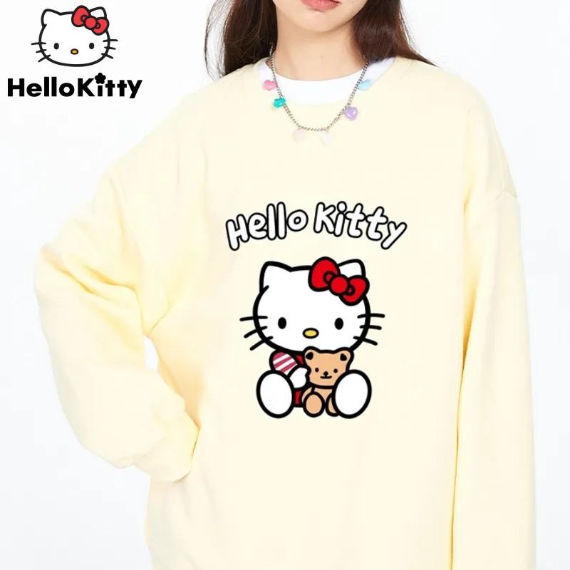 Sanrio Hello Kitty Long Sleeve Tops Round Neck Pullover Women Men Cartoon Cute Sweatshirts Y2k Clothes Couples Aesthetic Shirts
Sanrio Hello Kitty Long Sleeve Tops Round Neck Pullover Women Men Cartoon Cute Sweatshirts Y2k Clothes Couples Aesthetic Shirts