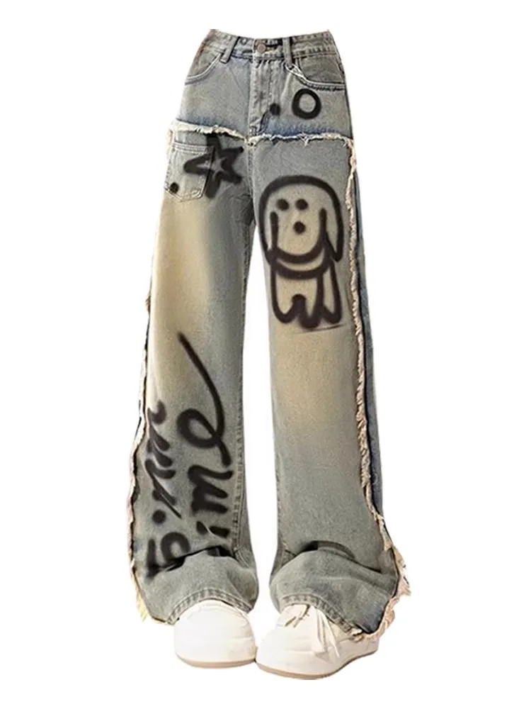 Women's Blue Y2k Baggy Star Jeans Harajuku Vintage Denim Trousers Japanese 2000s Style Grunge Jeans Pants Oversize Clothes 2025
Women's Blue Y2k Baggy Star Jeans Harajuku Vintage Denim Trousers Japanese 2000s Style Grunge Jeans Pants Oversize Clothes 2025