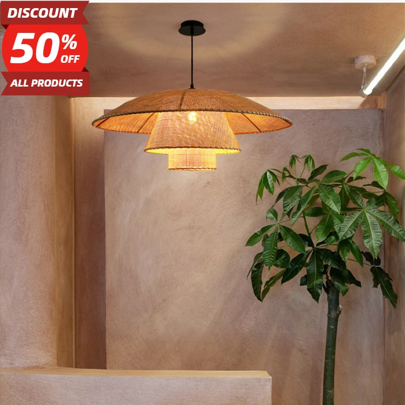 Vintage Rattan Lamp New Restaurant Pendant Lights Home Decor Kitchen Dining Room Loft Suspension Lustre Handmade Light Fixtures
Vintage Rattan Lamp New Restaurant Pendant Lights Home Decor Kitchen Dining Room Loft Suspension Lustre Handmade Light Fixtures
