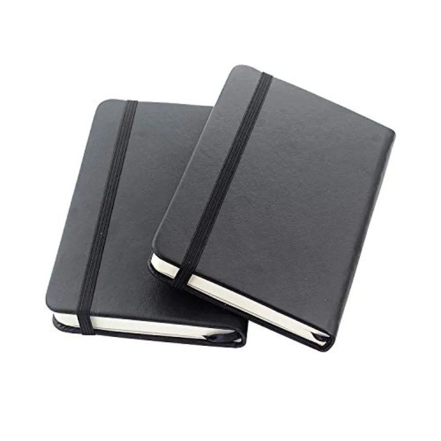 2 Pack Small Pocket Notebook 3.5" x 5.5" Hardcover Lined Paper Mini Notepad with Black Leather Sketchbook Composition Notebook
2 Pack Small Pocket Notebook 3.5" x 5.5" Hardcover Lined Paper Mini Notepad with Black Leather Sketchbook Composition Notebook