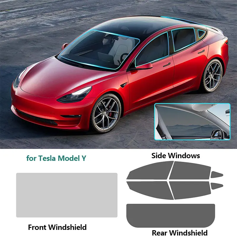 PFCC Precut Window Film Tint Kit for Tesla Model Y 2017-2023 Sun Blocking Protection Privacy All Sides Cars Block Infrared Films
PFCC Precut Window Film Tint Kit for Tesla Model Y 2017-2023 Sun Blocking Protection Privacy All Sides Cars Block Infrared Films
