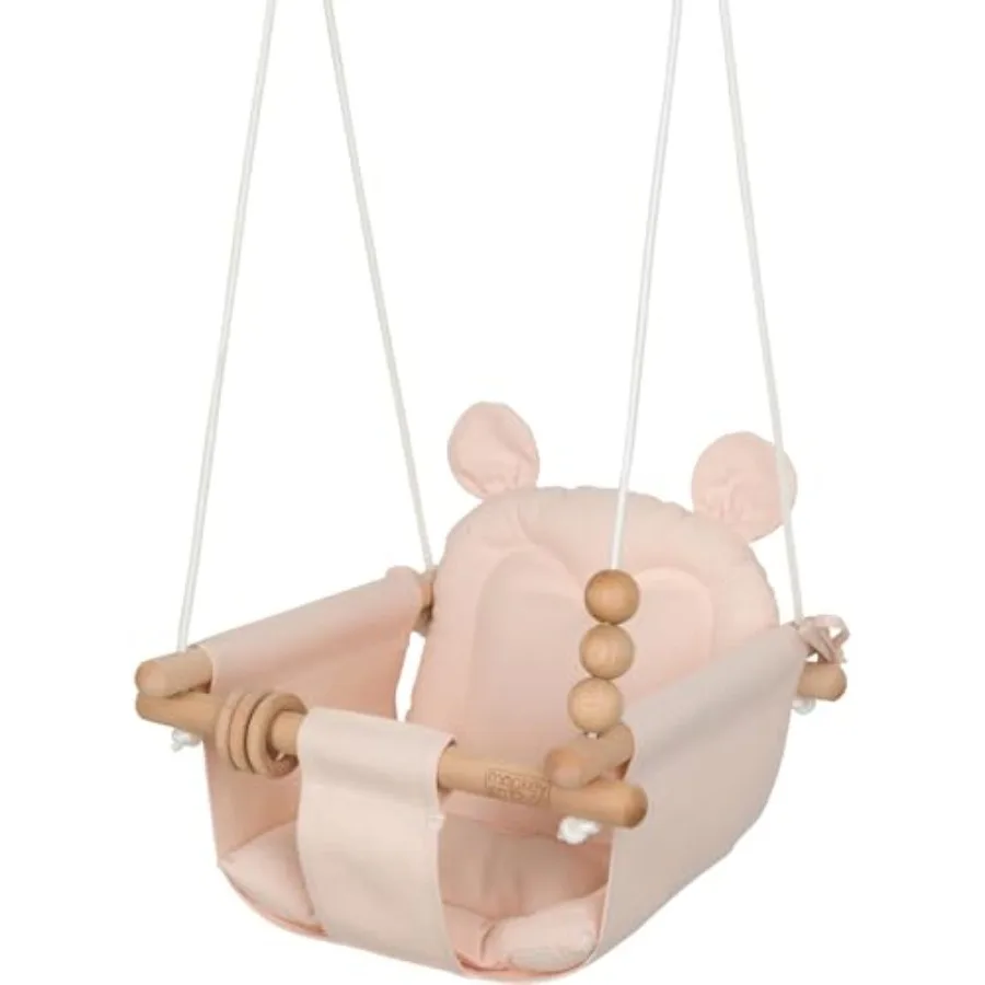 Baby Swing Pale Pink Indoor Outdoor Portable Hanging Chair - Infant and Toddler 6 Months - 4 Years Cotton Canvas and Beech Wood
Baby Swing Pale Pink Indoor Outdoor Portable Hanging Chair - Infant and Toddler 6 Months - 4 Years Cotton Canvas and Beech Wood