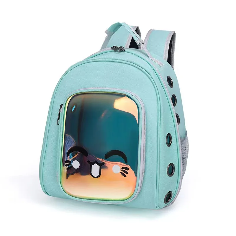 Pet Space Cabin Backpack Three Zippers Multiple Colors Available Colors Opened by 180 Degrees
Pet Space Cabin Backpack Three Zippers Multiple Colors Available Colors Opened by 180 Degrees
