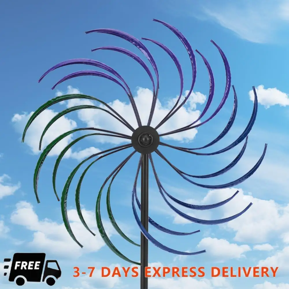 Ветряная мельница радужного цвета, двухслойная уличная ветряная мельница, орнамент для украшения двора, аксессуары, инструмент
Ветряная мельница радужного цвета, двухслойная уличная ветряная мельница, орнамент для украшения двора, аксессуары, инструмент