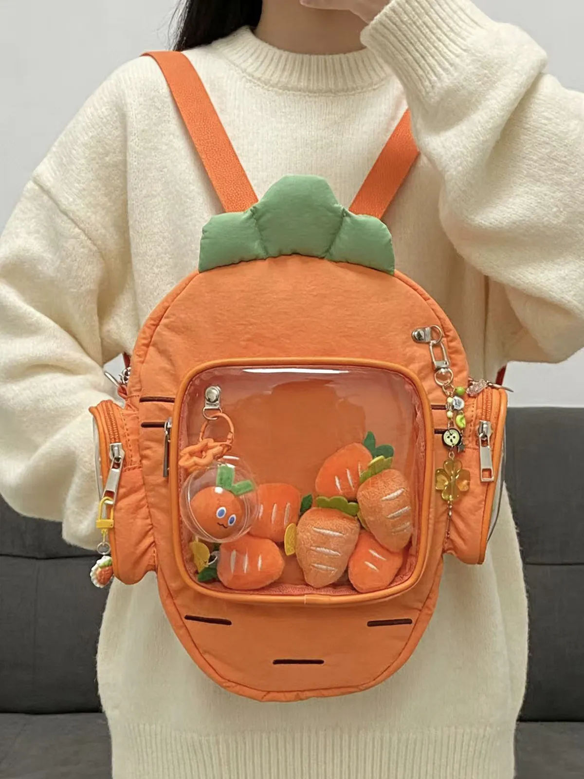 Original Lightweight Creative Carrot Shoulder Crossbody Lta Bag Girl Cute Multi-painful Layer Soft Silk Cotton Small Satchel
Original Lightweight Creative Carrot Shoulder Crossbody Lta Bag Girl Cute Multi-painful Layer Soft Silk Cotton Small Satchel