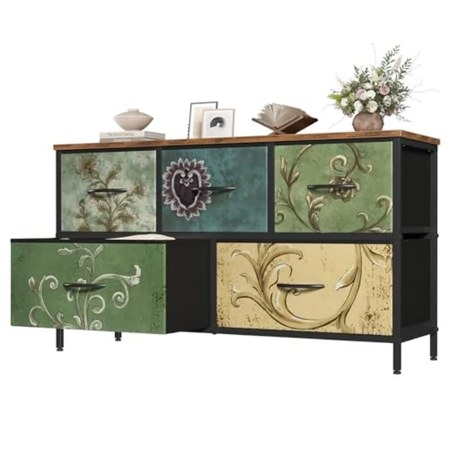 Dresser for Bedroom with 5 Drawers Wide Chest of Drawers Fabric Bedroom Dresser with Drawer Organizer Storage Organizer Unit wi
Dresser for Bedroom with 5 Drawers Wide Chest of Drawers Fabric Bedroom Dresser with Drawer Organizer Storage Organizer Unit wi
