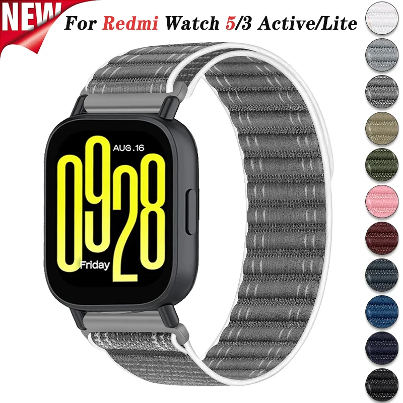 Ремешок для Redmi Watch 5 Active 5 Lite, спортивный браслет с нейлоновой петлей 22 мм для Redmi Watch 3 Active 3 Lite, ремешок для часов, браслет
Ремешок для Redmi Watch 5 Active 5 Lite, спортивный браслет с нейлоновой петлей 22 мм для Redmi Watch 3 Active 3 Lite, ремешок для часов, браслет