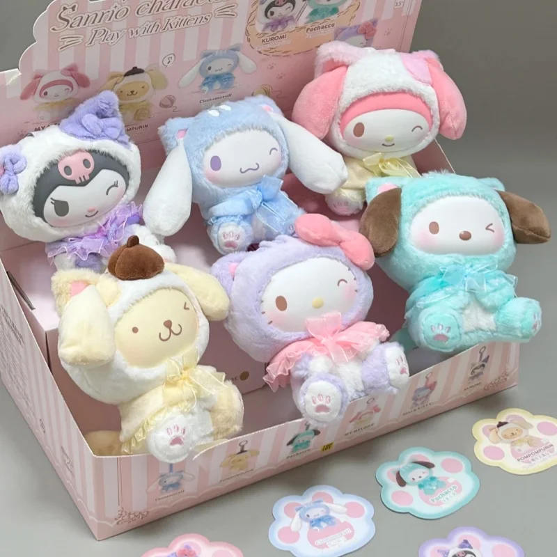 Genuine Sanrio Characters Play With Kittens Series Vinyl Plush Blind Box Kuromi Melody Cute Pendant Doll Mystery Box Gifts
Genuine Sanrio Characters Play With Kittens Series Vinyl Plush Blind Box Kuromi Melody Cute Pendant Doll Mystery Box Gifts