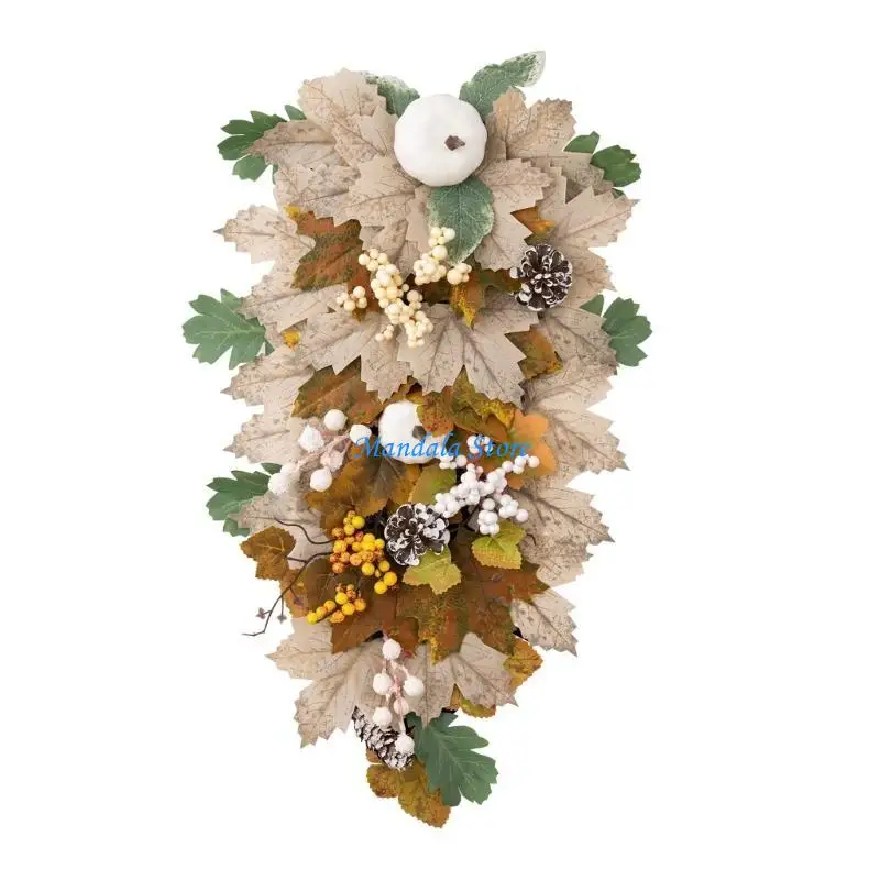 U2JC Harvest Realistic Maple Leaf Wreath Door Wall Ornaments Realistic Maple Leaf Home Party Garlands Festival Decoration
U2JC Harvest Realistic Maple Leaf Wreath Door Wall Ornaments Realistic Maple Leaf Home Party Garlands Festival Decoration