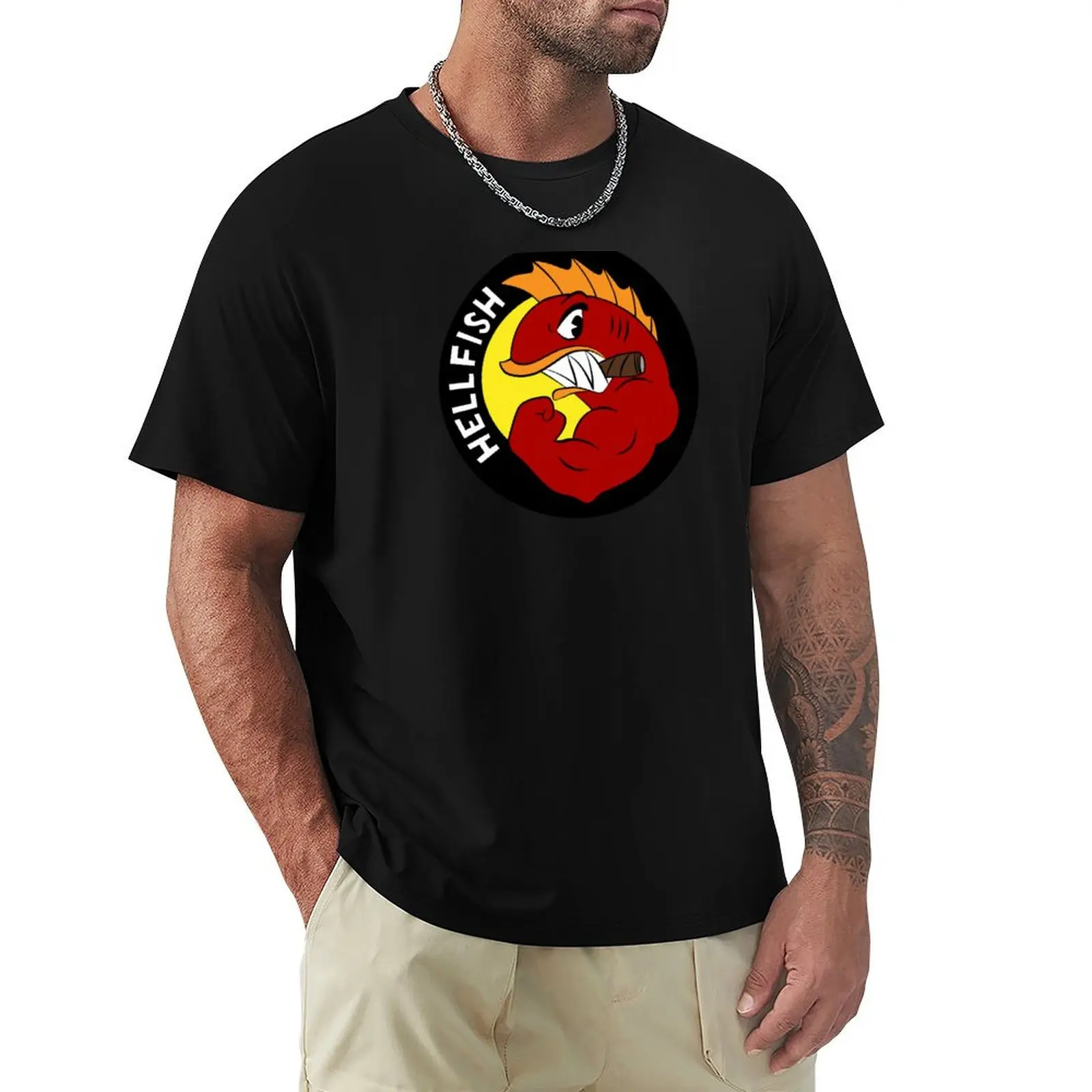 (Flying) Hellfish - The Curse of the Flying Hellfish T-Shirt graphics Louboutins customs design your own t shirt men 100℅ cotton
(Flying) Hellfish - The Curse of the Flying Hellfish T-Shirt graphics Louboutins customs design your own t shirt men 100℅ cotton