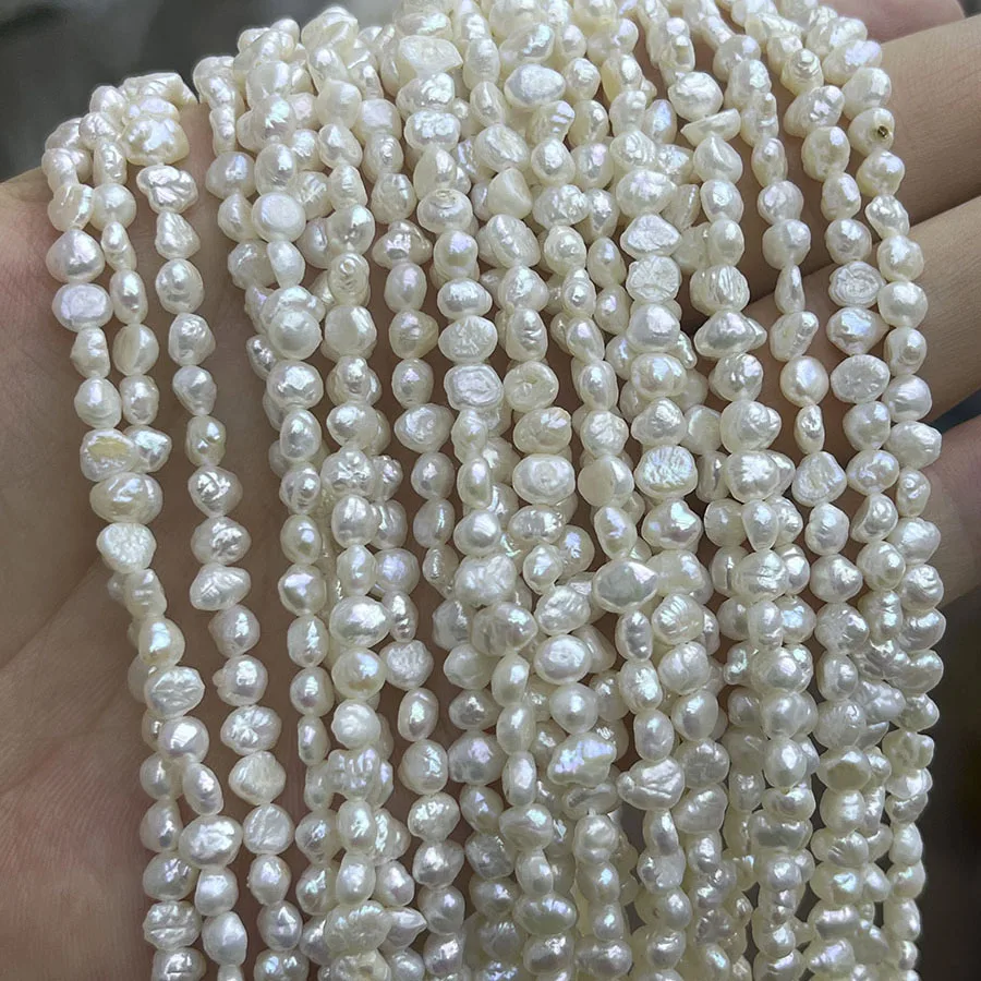 Natural 4.5mm Baroque Freshwater Wild Pearls Irregular Shape Loose Spacer for Jewelry Making Diy Bracelet Necklace15''
Natural 4.5mm Baroque Freshwater Wild Pearls Irregular Shape Loose Spacer for Jewelry Making Diy Bracelet Necklace15''