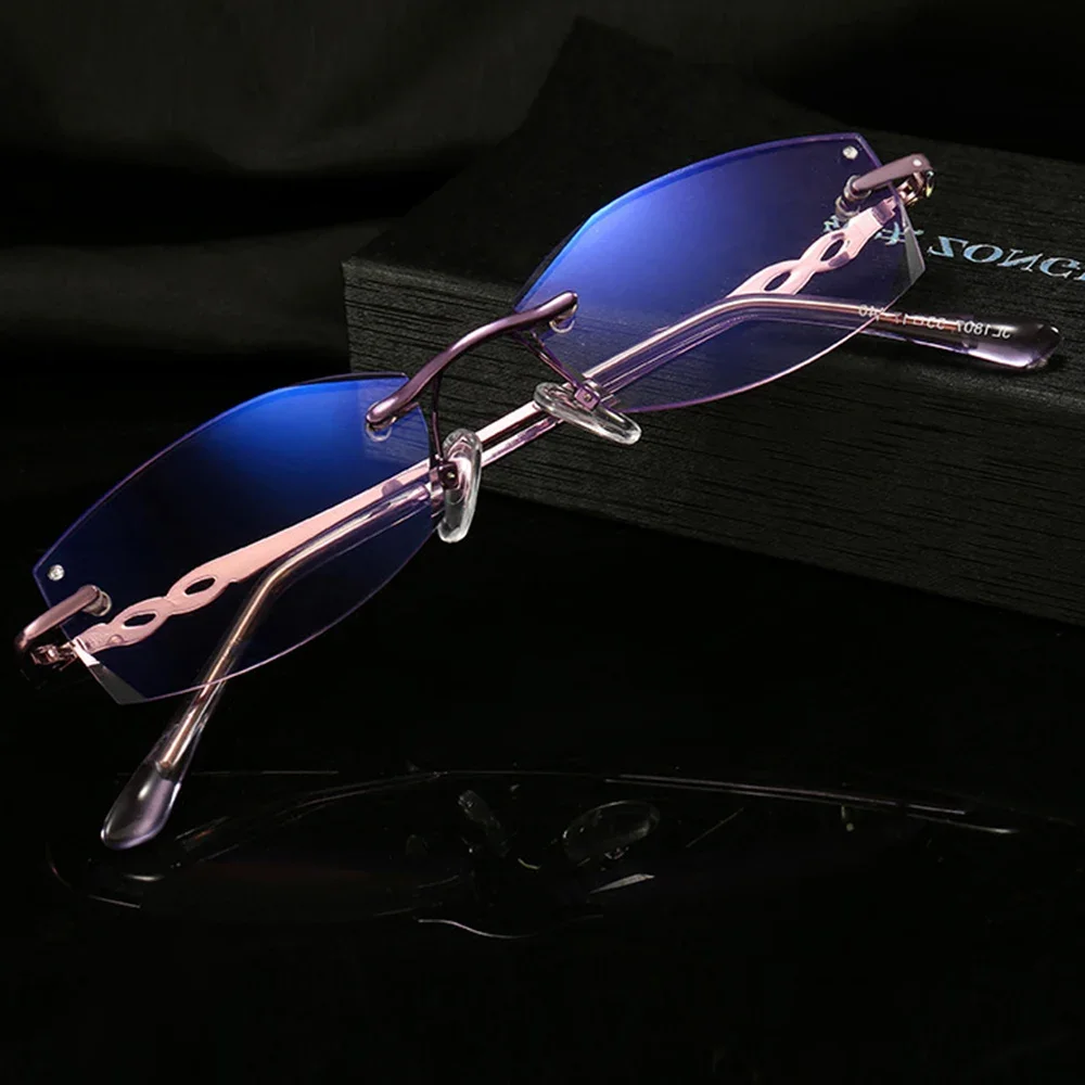 Titanium Frame Ultra Light Rimless Frame Diamond Cut Women luxury Reading Glasses +0.75 +1 +1.25 +1.5 +1.75 +2 +2.25 +2.5 to +4
Titanium Frame Ultra Light Rimless Frame Diamond Cut Women luxury Reading Glasses +0.75 +1 +1.25 +1.5 +1.75 +2 +2.25 +2.5 to +4